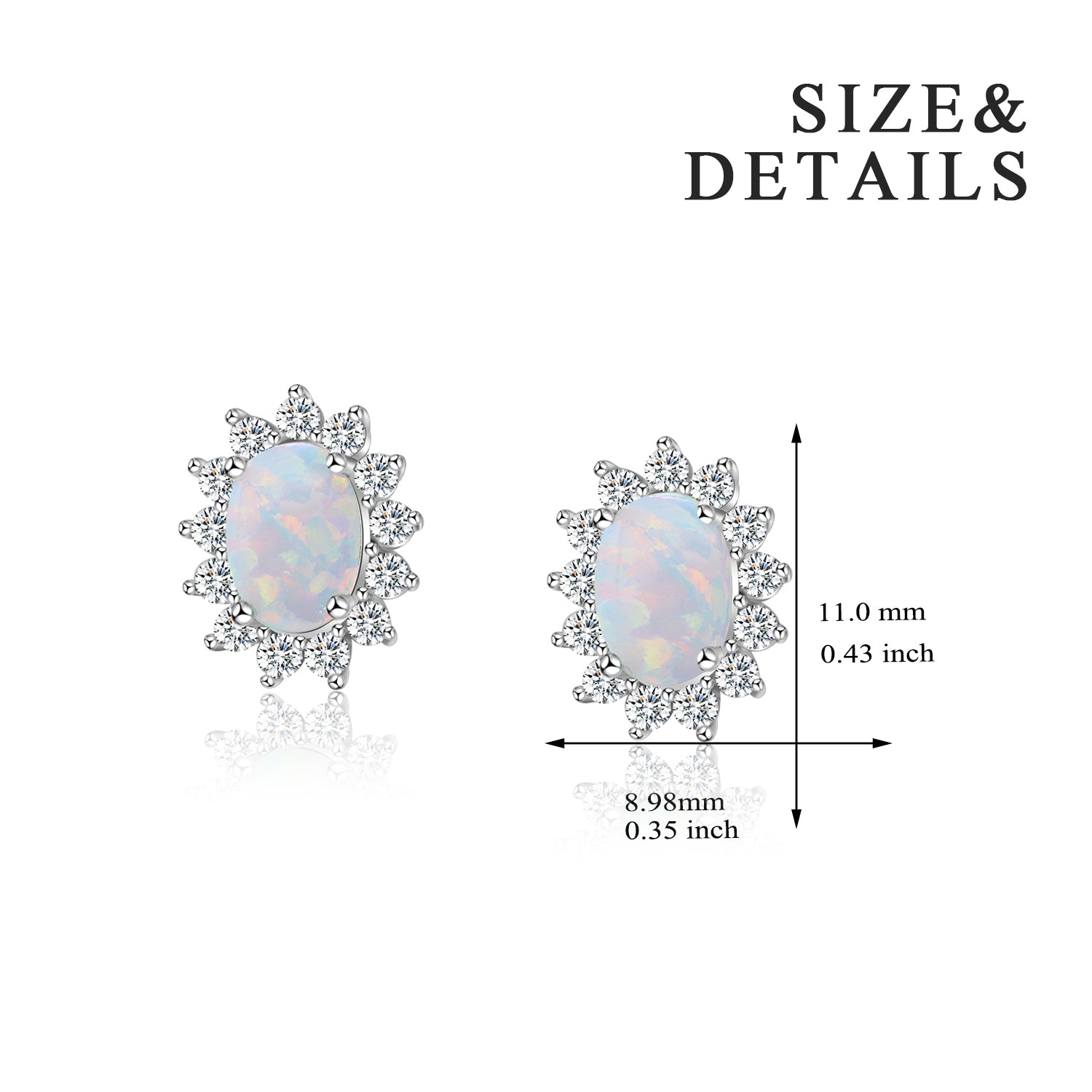 Wholesale & Retail Fashion White Fine Fire Opal Earrings 925 Sterling  Sliver Jewelry EMT16041702 - AliExpress